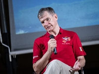 Italian astronaut Paolo Nespoli during the meeting 'Attraverso Le Stelle' in Surbo, near Lecce, Italy, on July 11, 2024. Paolo Nespoli is a...