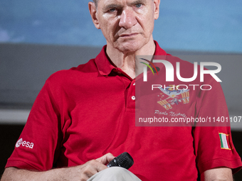 Italian astronaut Paolo Nespoli during the meeting 'Attraverso Le Stelle' in Surbo, near Lecce, Italy, on July 11, 2024. Paolo Nespoli is a...