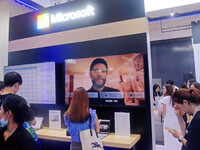 Microsoft is presenting its innovative AI office software and technologies at the 2024 WAIC in Shanghai, China, on July 7, 2024. On July 11,...