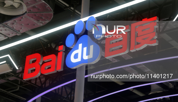 Baidu and Wenxin Large Model Application Matrix are participating in the 2024 WAIC in Shanghai, China, on July 4, 2024. On July 11, 2024, Ba...