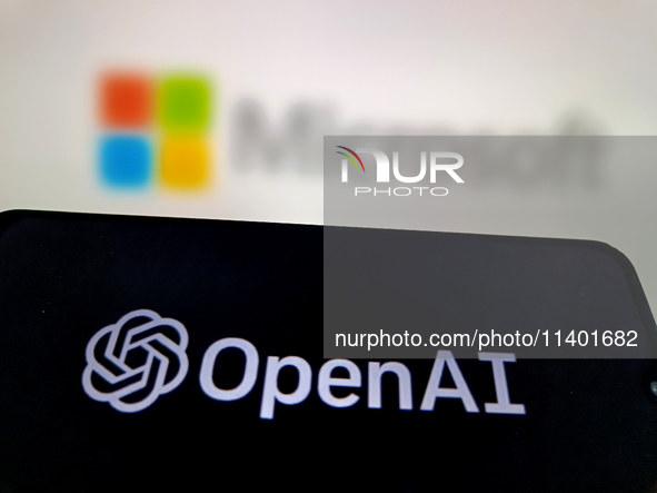 Microsoft is relinquishing its observer seat on the OpenAI board in Suqian, Jiangsu province, China, on July 12, 2024. 