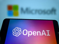 Microsoft is relinquishing its observer seat on the OpenAI board in Suqian, Jiangsu province, China, on July 12, 2024. (