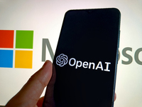 Microsoft is relinquishing its observer seat on the OpenAI board in Suqian, Jiangsu province, China, on July 12, 2024. (