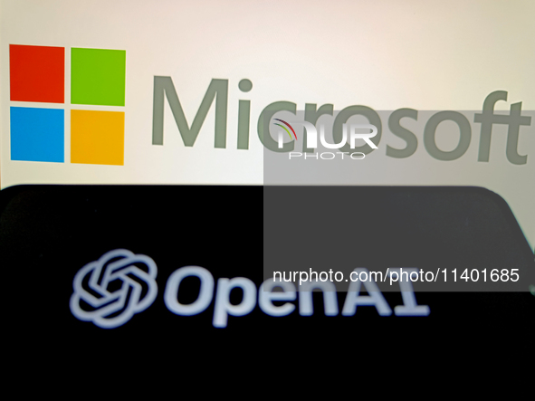 Microsoft is relinquishing its observer seat on the OpenAI board in Suqian, Jiangsu province, China, on July 12, 2024. 