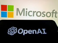 Microsoft is relinquishing its observer seat on the OpenAI board in Suqian, Jiangsu province, China, on July 12, 2024. (