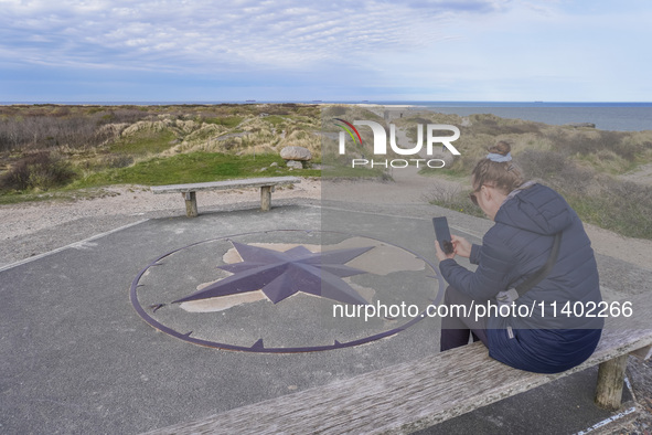 A general view of the Grenen promontory with WW2 bunker remains is being seen in Skagen, Denmark, on April 30, 2024. During WW2, occupying G...