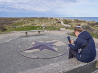 A general view of the Grenen promontory with WW2 bunker remains is being seen in Skagen, Denmark, on April 30, 2024. During WW2, occupying G...