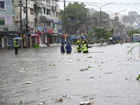 The drum of incessant rainfall woke the people of Dhaka city on Friday as a heavy monsoon shower poured down on the capital.

The rain, wh...