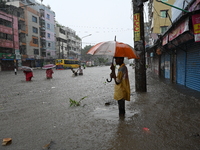 The drum of incessant rainfall woke the people of Dhaka city on Friday as a heavy monsoon shower poured down on the capital.

The rain, wh...