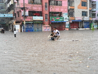 The drum of incessant rainfall woke the people of Dhaka city on Friday as a heavy monsoon shower poured down on the capital.

The rain, wh...