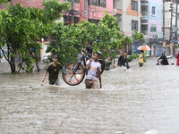 The drum of incessant rainfall woke the people of Dhaka city on Friday as a heavy monsoon shower poured down on the capital.

The rain, wh...