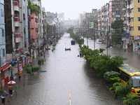 The drum of incessant rainfall woke the people of Dhaka city on Friday as a heavy monsoon shower poured down on the capital.

The rain, wh...