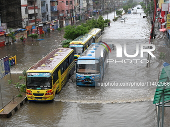 The drum of incessant rainfall woke the people of Dhaka city on Friday as a heavy monsoon shower poured down on the capital.

The rain, wh...