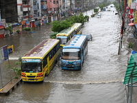 The drum of incessant rainfall woke the people of Dhaka city on Friday as a heavy monsoon shower poured down on the capital.

The rain, wh...