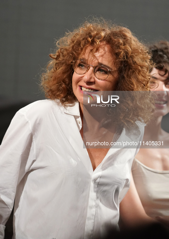 Valeria Golino is attending the 70th Taormina Film Festival in Taormina, Italy, on July 13, 2024. 