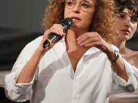 Valeria Golino is attending the 70th Taormina Film Festival in Taormina, Italy, on July 13, 2024. (