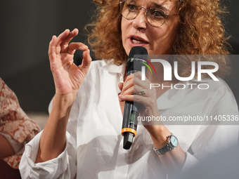 Valeria Golino is attending the 70th Taormina Film Festival in Taormina, Italy, on July 13, 2024. (