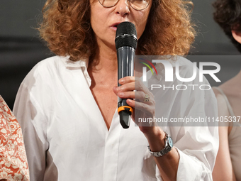 Valeria Golino is attending the 70th Taormina Film Festival in Taormina, Italy, on July 13, 2024. (