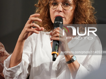 Valeria Golino is attending the 70th Taormina Film Festival in Taormina, Italy, on July 13, 2024. (