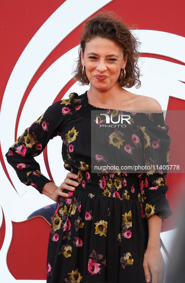 Jasmine Trinca is attending the 70th Taormina Film Festival in Taormina, Italy, on July 13, 2024. 