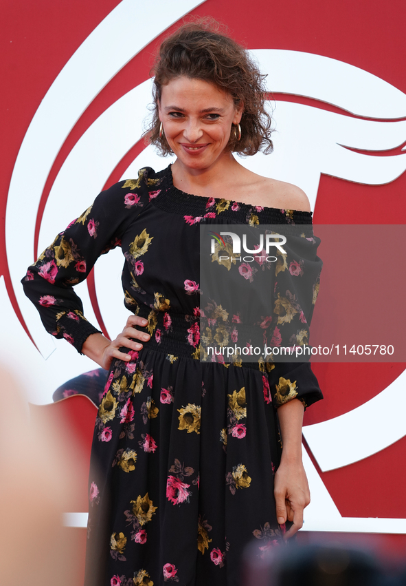 Jasmine Trinca is attending the 70th Taormina Film Festival in Taormina, Italy, on July 13, 2024. 