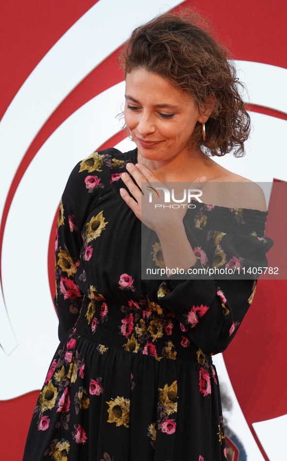 Jasmine Trinca is attending the 70th Taormina Film Festival in Taormina, Italy, on July 13, 2024. 