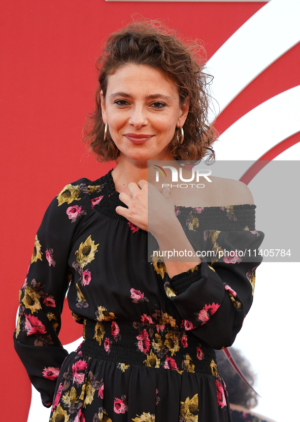 Jasmine Trinca is attending the 70th Taormina Film Festival in Taormina, Italy, on July 13, 2024. 