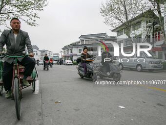 A general view of downtown is being seen in Yangzhou, China. (