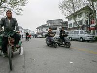 A general view of downtown is being seen in Yangzhou, China. (