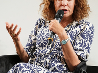 Valeria Golino is attending the 70th Taormina Film Festival in Taormina, Italy, on July 14, 2024. (