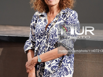 Valeria Golino is attending the 70th Taormina Film Festival in Taormina, Italy, on July 14, 2024. (