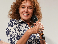 Valeria Golino is attending the 70th Taormina Film Festival in Taormina, Italy, on July 14, 2024. (