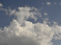 The sky is becoming cloudy in Ankara, Turkey, on July 14, 2024. (