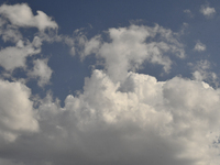 The sky is becoming cloudy in Ankara, Turkey, on July 14, 2024. (