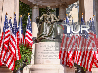 William Cullen Bryant monument in Bryant Park in Manhattan, New York City, United States of America on July 5th, 2024. (