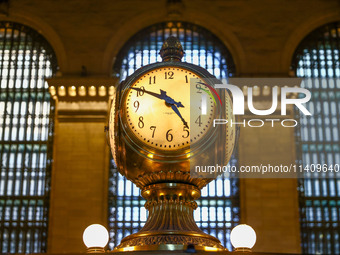 Main Concourse clock inside Grand Central Terminal in New York City, United States of America on July 5th, 2024. (