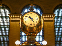 Main Concourse clock inside Grand Central Terminal in New York City, United States of America on July 5th, 2024. (