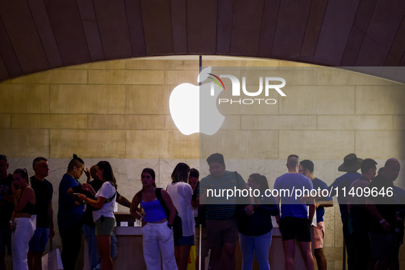 People at Apple Store in Grand Central Terminal in New York City, United States of America on July 5th, 2024. 