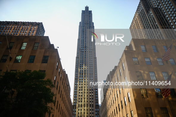 Rockefeller Center building in New York City, United States of America on July 5th, 2024. 