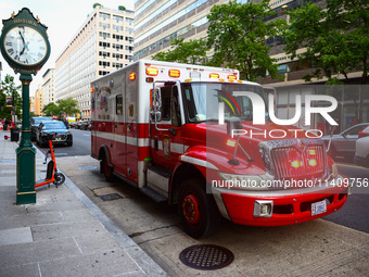 Fire ambulance in Washington, DC in the United States of America on July 9th, 2024. (