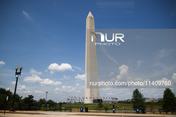 Washington Monument in Washington, DC in the United States of America on July 9th, 2024. 