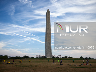 Washington Monument in Washington, DC in the United States of America on July 9th, 2024. (