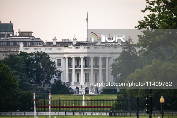 The White House building in Washington, DC in the United States of America on July 9th, 2024. 