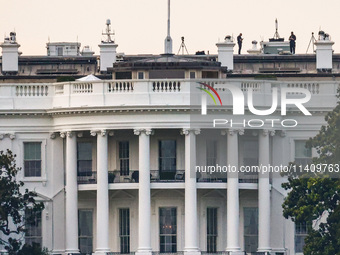 The White House building in Washington, DC in the United States of America on July 9th, 2024. (