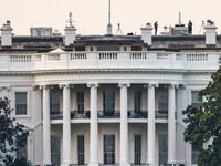 The White House building in Washington, DC in the United States of America on July 9th, 2024. (