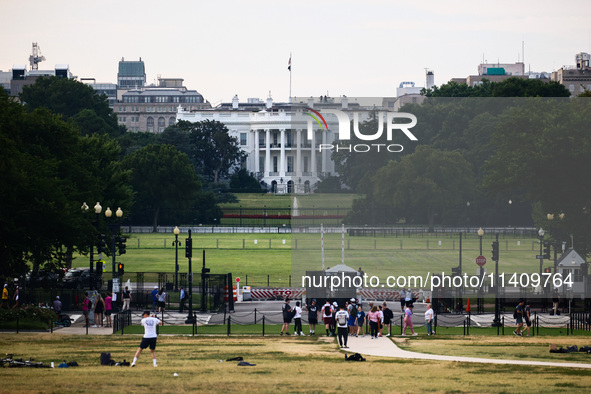 The White House building in Washington, DC in the United States of America on July 9th, 2024. 