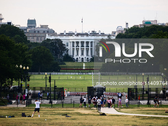 The White House building in Washington, DC in the United States of America on July 9th, 2024. (