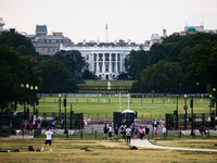 The White House building in Washington, DC in the United States of America on July 9th, 2024. (