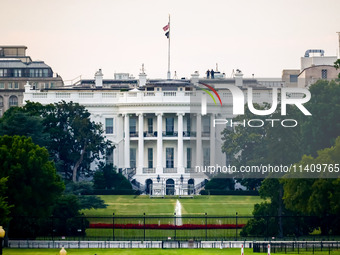 The White House building in Washington, DC in the United States of America on July 9th, 2024. (