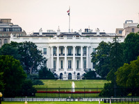 The White House building in Washington, DC in the United States of America on July 9th, 2024. (